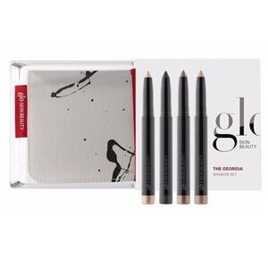 GLO‎ Skin Beauty Eye Shadow Set With Case 4 Crayons The Georgia Limited NWT